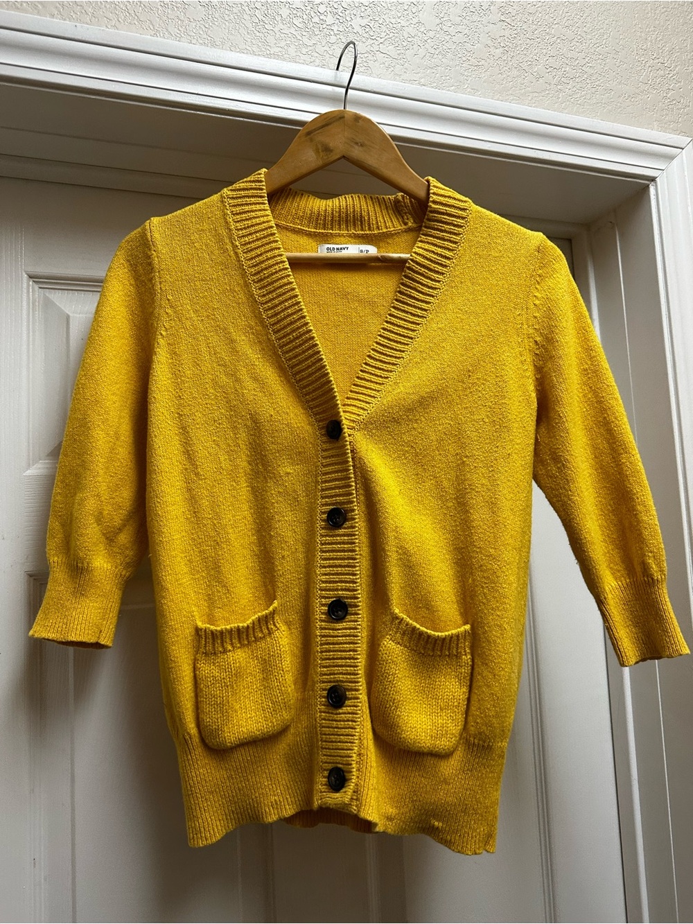 Old Navy canary Yellow Knit Sweater